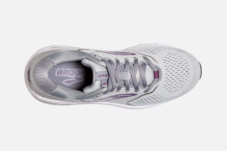 Brooks Ariel \'20 Road Running Shoes Womens - Grey/Purple - ICSTM-2819